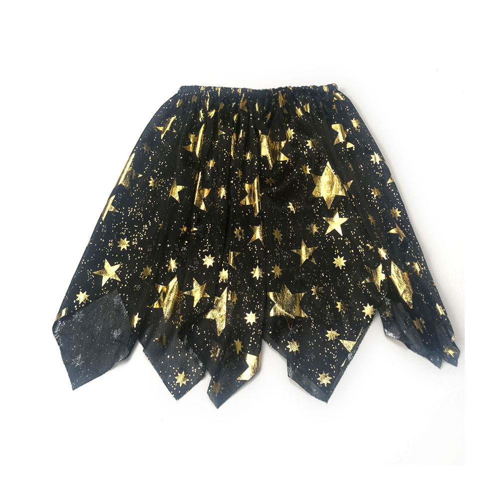 11001-Gold Starry Tulle Skirt
