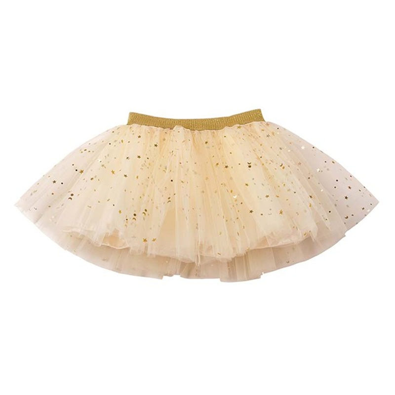 11008-Gold Starry Tulle Skirt