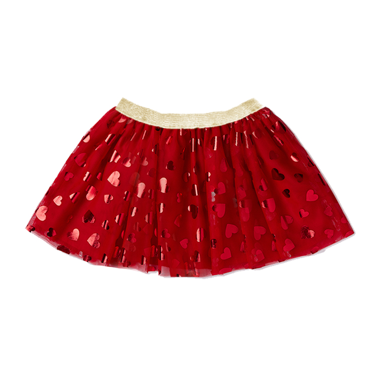 11014-Red Heart Sparkle Tulle Skirt