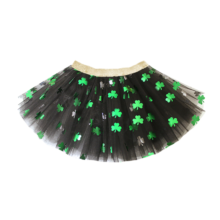 11027-Lucky Charm Black Tulle Skirt