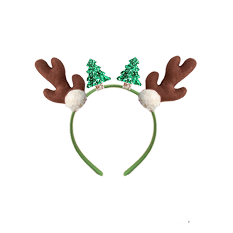 21003-Reindeer Antlers & Christmas Tree Headband
