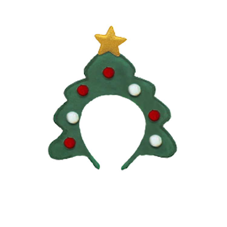 21009-Christmas Tree Festival Headband with Star Topper