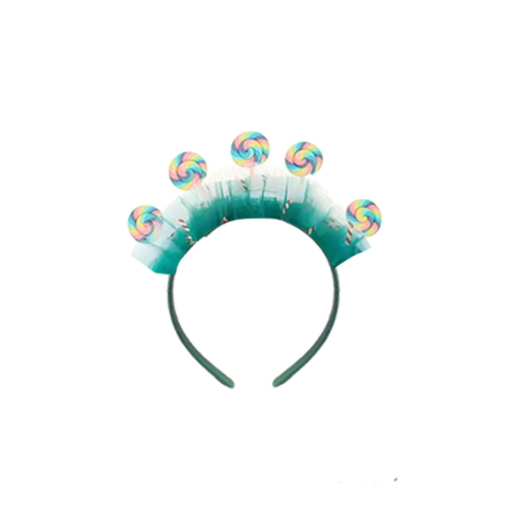 21014-Rainbow Lollipop Party Headband – Sweet Treat Edition