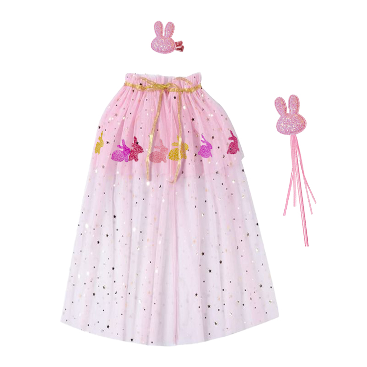52001-Pink Princess - Style Rabbit - Themed Dress - Up Set
