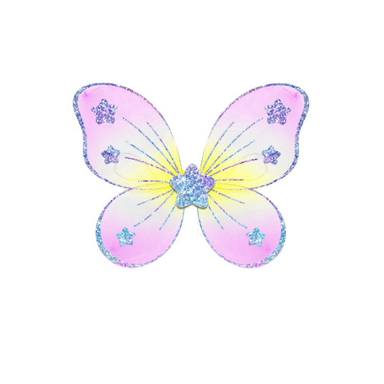 62006-Pastel - Hued Glitter Butterfly Wings