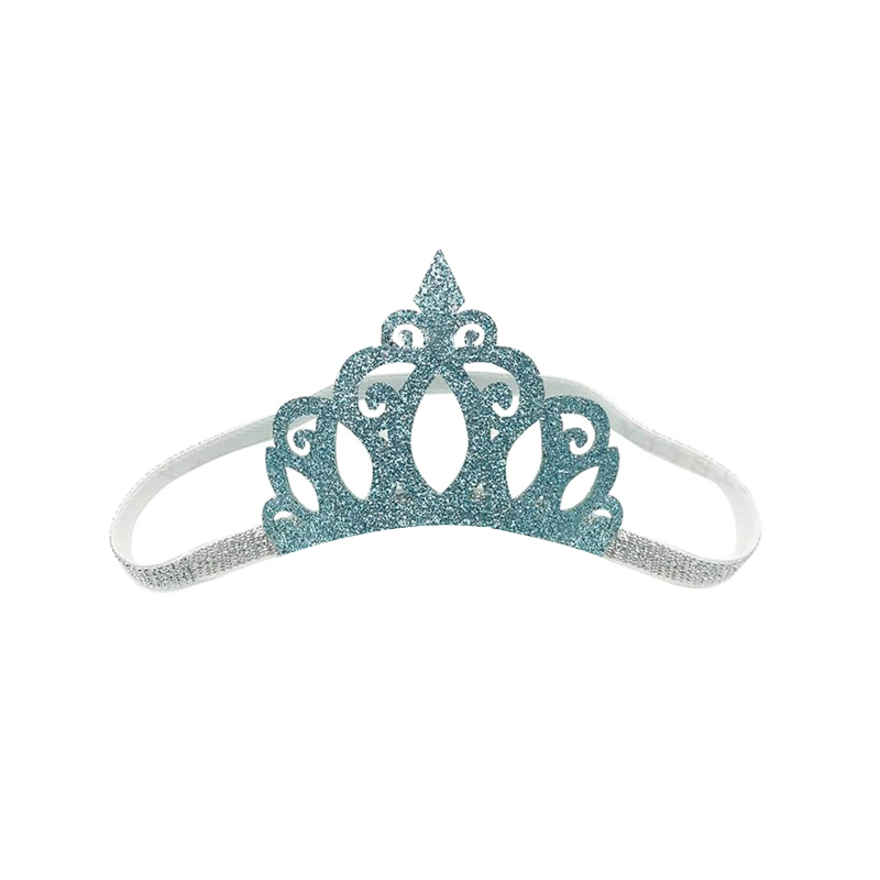 81012-Blue Glitter Tiara Headband