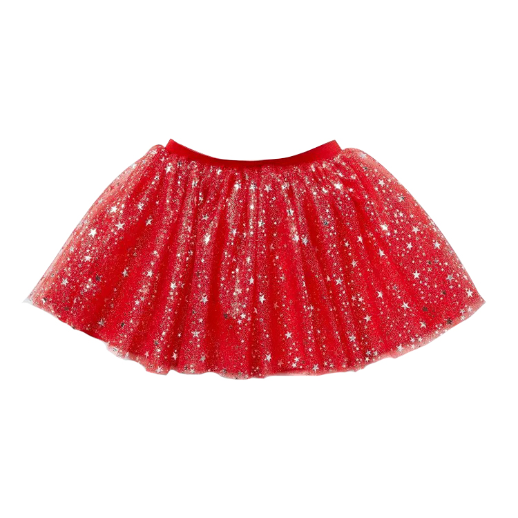 11061-Red Star-Sparkle Baby Tutu Skirt