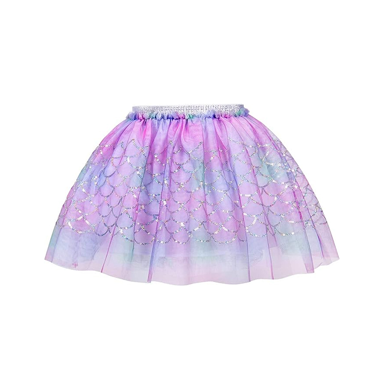 17013-Rainbow Mermaid - Scale Tutu Skirt