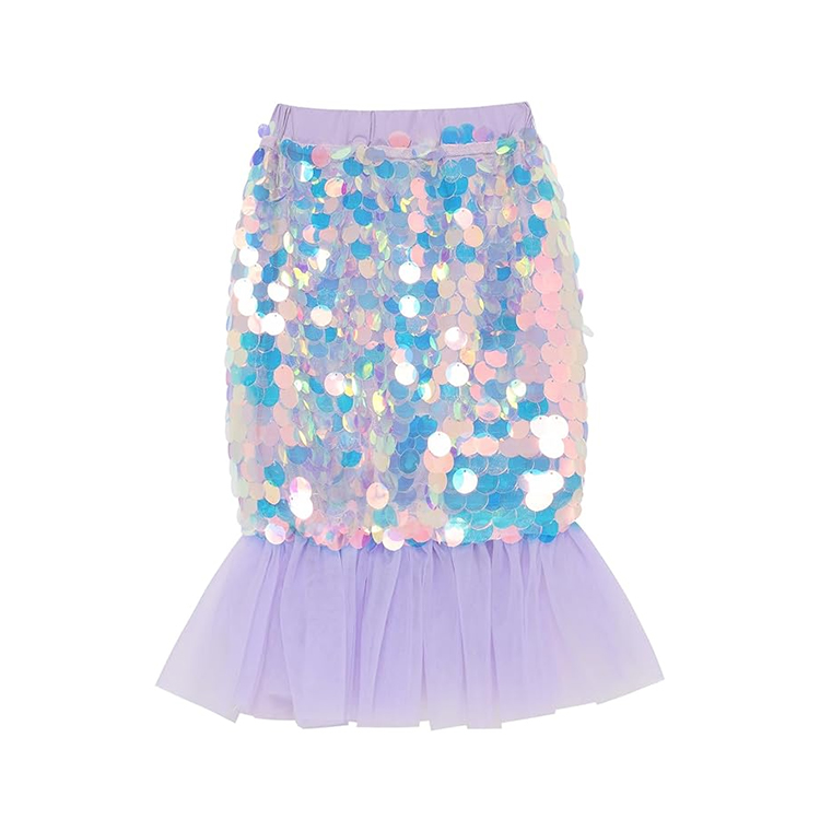 17014-Sequin - Embellished Mermaid - Style Skirt