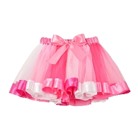 Solid ruffle tutu skirt