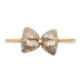 Sequin bow headband