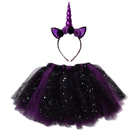 Halloween unicorn tutu skirt set