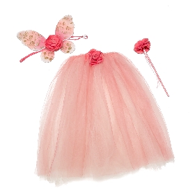 3Pcs fairy flower trim tutu set