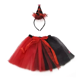 2Pcs two-tune Halloween tutu set