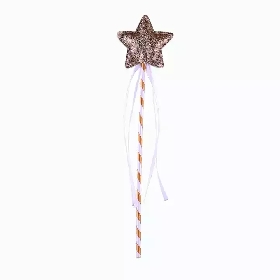 Gold glitter star magic wand