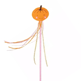 Pumpkin felt magic wand