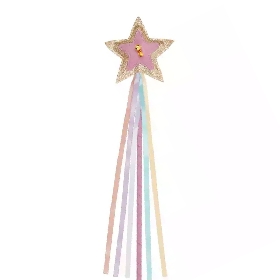 Rainbow ribbon trim wand