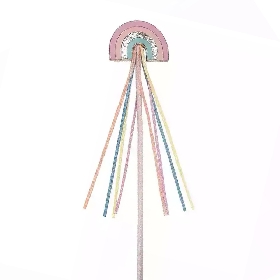 Rainbow glitter magic wand