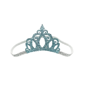 Blue crown headband