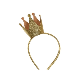 Gold glitter crown hairband