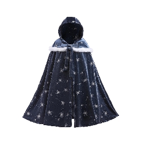 Black printed cloak