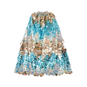 Dot sequin cape