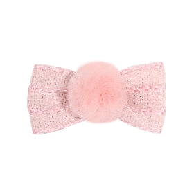 Pink bow clip