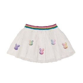 Rainbow Bunny Glitter Tulle Skirt