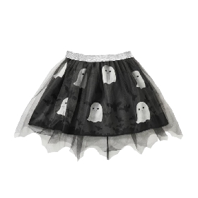Spooky Ghost - Print Tulle Skirt for Girls