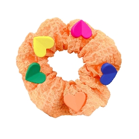 Colorful Heart - Decorated Scrunchie