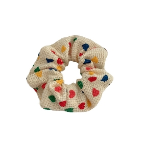 Colorful Heart - Printed Scrunchie